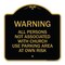 Signmission Warning All Persons Not Associated with Church Use Parking Area at Own Risk, A-DES-BG-1818-22717 A-DES-BG-1818-22717 - alternate 1